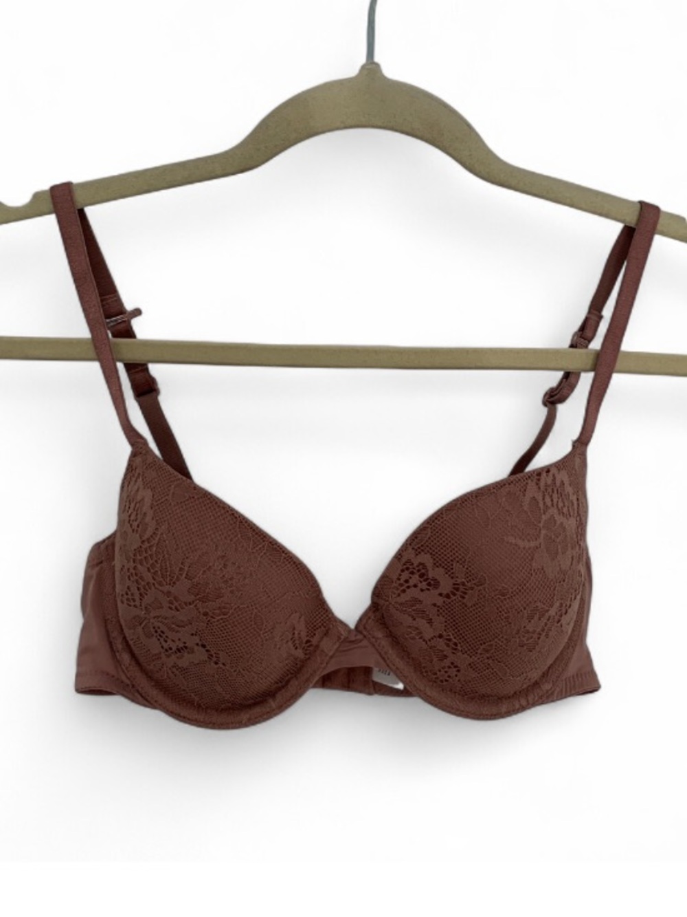 Auden Brown Lace Push-Up Bra